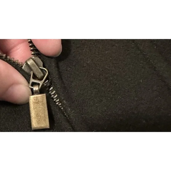 Kristen Blake Womens Black Wool Blend Jacket/Coat Satin Lining Sz Small - Picture 8 of 9